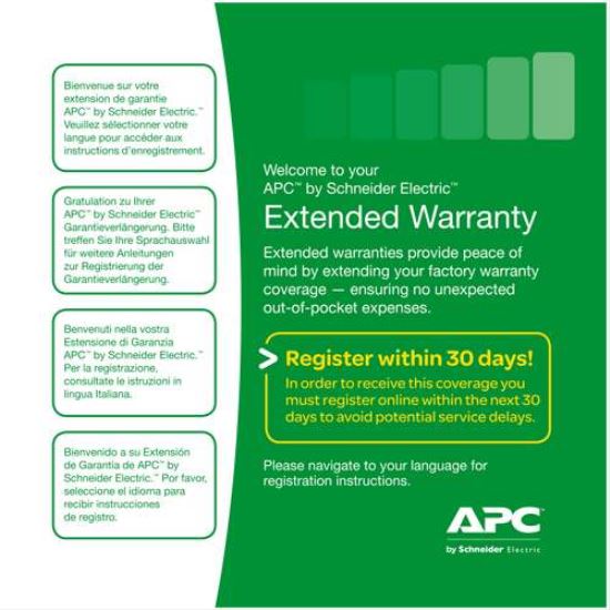 APC WBEXTWAR1YR-AC-01 warranty/support extension1