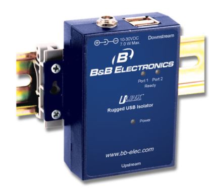 B&B Electronics UHR402 serial converter/repeater/isolator USB 2.0 Blue1