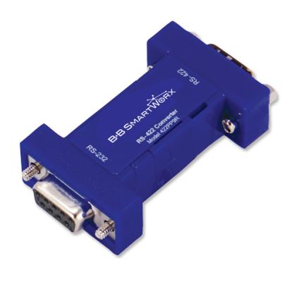 Picture of IMC Networks 422PP9R serial converter/repeater/isolator RS-232 RS-422 Blue