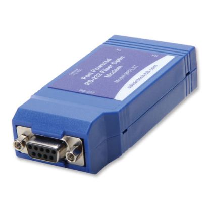 Picture of IMC Networks 9PFLST serial converter/repeater/isolator RS-232 Fiber (ST) Blue