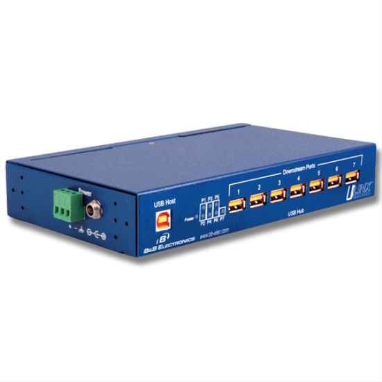 Picture of IMC Networks UHR207 interface hub USB 2.0 Type-B 480 Mbit/s Blue