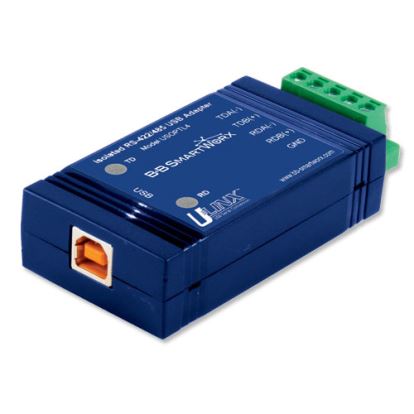IMC Networks USOPTL4 serial converter/repeater/isolator USB 1.1 RS-422/485 Blue1