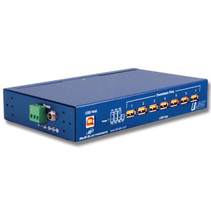 Picture of IMC Networks UHR307 interface hub USB 2.0 Type-B 12 Mbit/s Blue