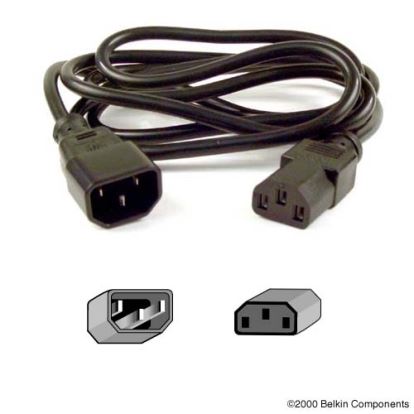 Belkin PRO Series Computer-Style AC Power Extension Cable Black 35.4" (0.9 m)1