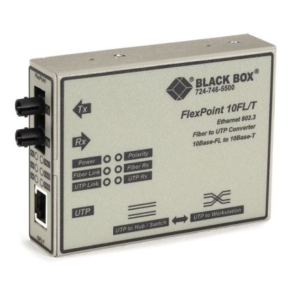 Black Box LMC212A-SM-R3 network media converter Internal 10 Mbit/s 1310 nm Single-mode Gray1