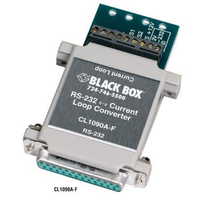 Black Box CL1090A-F serial converter/repeater/isolator RS-232 Current-Loop Gray1