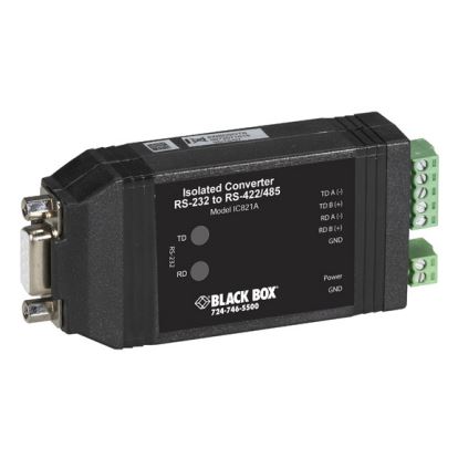 Black Box IC821A serial converter/repeater/isolator RS-232 RS-422/4851