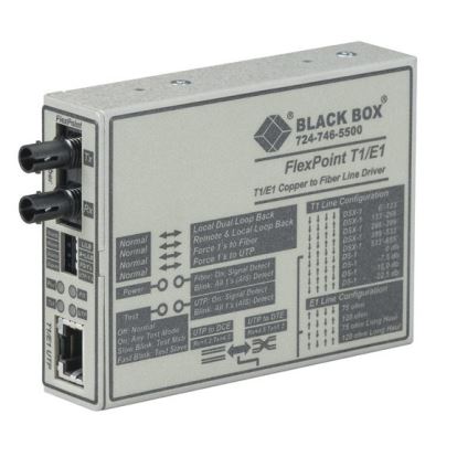 Black Box MT660A-MM network media converter 2048 Mbit/s Gray1