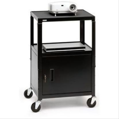 Bretford Adjustable Cabinet Cart Black Projector Multimedia cart1