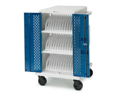Picture of Bretford CORE24MS-90D portable device management cart/cabinet Blue, White