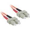 Picture of C2G Fiber Optic Duplex Patch Cable, 2 x SC, 2 x SC, 10 m InfiniBand/fibre optic cable 393.7" (10 m) Orange