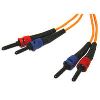 Picture of C2G 10m USA ST/ST Duplex 62.5/125 Multimode Fiber Patch Cable InfiniBand/fibre optic cable 393.7" (10 m) Orange