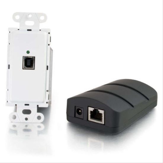 C2G 53878 cable gender changer USB B, RJ45 USB A, RJ45 Black, White1