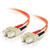 C2G 5m SC/SC TAA Duplex 62.5/125 µm fiber optic cable 196.9" (5 m) Orange1