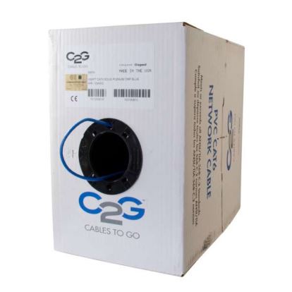 Picture of C2G 1000ft Ca6 networking cable Blue 12000" (304.8 m) Cat6 U/UTP (UTP)