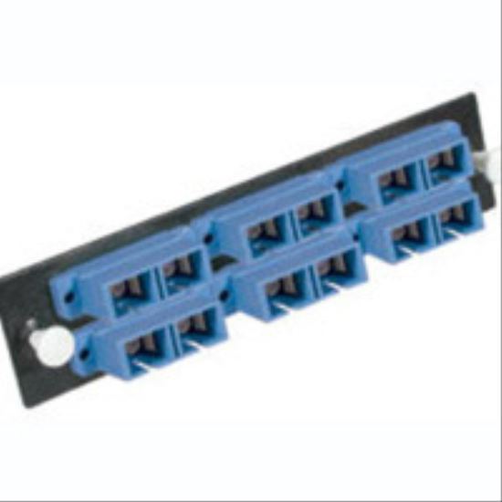 C2G Q-Series™ 12-Strand, SC Duplex, Zirconia Insert, SM, SC Adapter Panel1