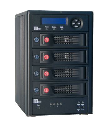 CRU RTX Secure 410-3QR HDD enclosure Black 3.5"1
