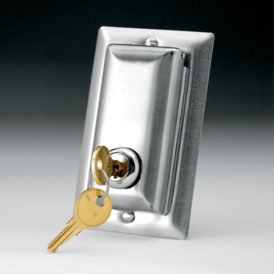 Da-Lite Locking Switch Cover Plate Silver1