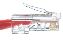 eNet Components Cat6 14ft. networking cable Red 165.4" (4.2 m)1