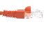 eNet Components Cat6 7ft. networking cable Orange 82.7" (2.1 m)1