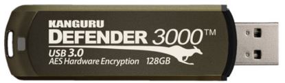 Picture of Kanguru Defender 3000 USB flash drive 64 GB USB Type-A 3.2 Gen 1 (3.1 Gen 1) Brown