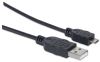 Manhattan 1.8m USB 2.0 A/Micro-B USB cable 70.9" (1.8 m) USB A Micro-USB B Black2
