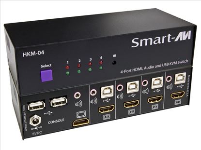 Smart-AVI HKM-04S KVM switch Black1