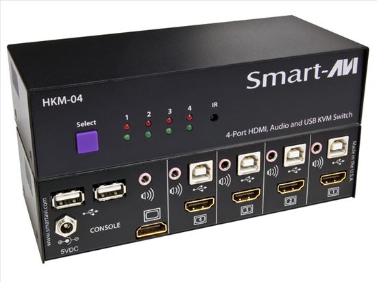 Picture of Smart-AVI HKM-04S KVM switch Black