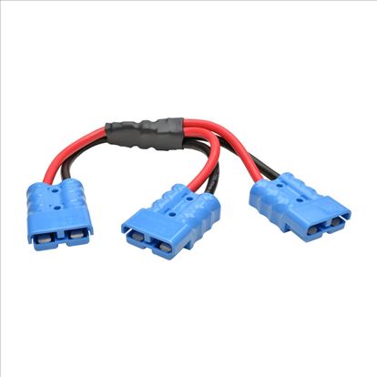 Picture of Tripp Lite 48VDCSPLITTER power cable Black, Red 11.8" (0.3 m) 2-pin terminal block