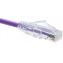Picture of Unirise ClearFit Cat 6 6" networking cable Purple 5.91" (0.15 m) Cat6
