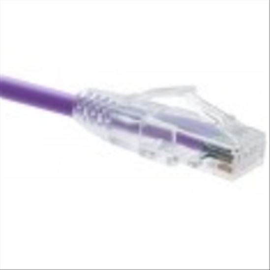 Unirise ClearFit Cat 6 2ft networking cable Purple 23.6" (0.6 m) Cat61