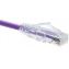 Picture of Unirise ClearFit Cat 6 5ft networking cable Purple 59.1" (1.5 m) Cat6