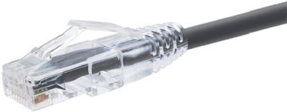 Unirise Clearfit Slim, Cat6, 25ft networking cable Black 300" (7.62 m) U/UTP (UTP)1