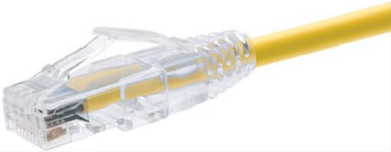 Unirise Clearfit Slim, Cat6, 20ft networking cable Yellow 240" (6.1 m) U/UTP (UTP)1