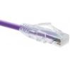 Unirise ClearFit Cat 6 25ft networking cable Purple 300" (7.62 m) Cat61