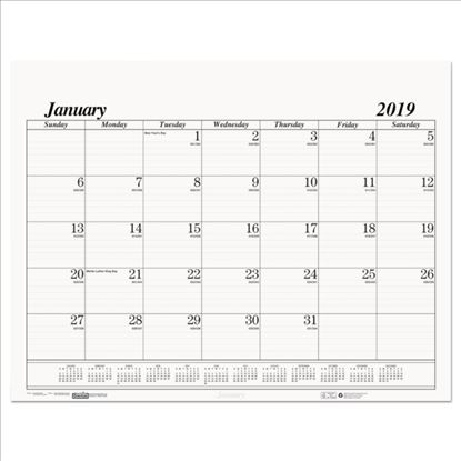 House of Doolittle™ 100% Recycled One-Color Dated Monthly Desk Pad Calendar Refill1