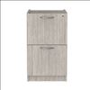 Alera Valencia Series Full Pedestal File, Left or Right, 2 Legal/Letter-Size File Drawers, Gray, 15.63" x 20.5" x 28.5"1