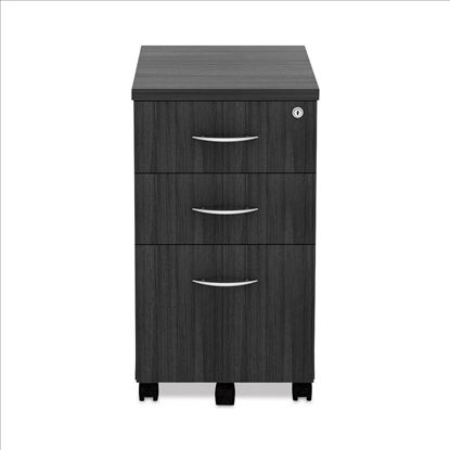 Alera Valencia Series Mobile Pedestal File, Left/Right, 3-Drawer: Box/Box/File, Legal/Letter, Gray, 15.88 x 20.5 x 28.391