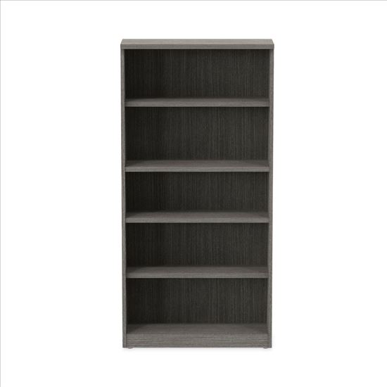 Alera Valencia Series Bookcase, Four-Shelf, 31.75w x 14d x 64.75h, Gray1