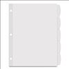 Big Tab Printable White Label Tab Dividers, 5-Tab, Letter, White, 4 Sets2