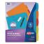 Big Tab Write and Erase Durable Plastic Dividers, 5-Tab, Letter, Assorted, 1 Set1