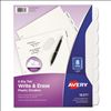 Write and Erase Big Tab Durable Plastic Dividers, 3-Hole Punched, 8-Tab, 11 x 8.5, White1