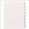 Write and Erase Big Tab Durable Plastic Dividers, 3-Hole Punched, 8-Tab, 11 x 8.5, White2