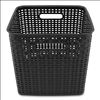 Plastic Weave Bin, Extra Large, 12.6" x 11.1" x 16.6", Black2