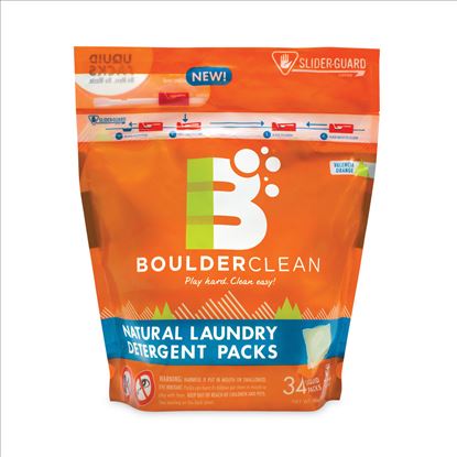 Laundry Detergent Packs, Valencia Orange, 34/Pouch, 6 Pouches/Carton1