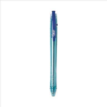 ReVolution Ocean Bound Ballpoint Pen, Retractable, Medium 1 mm, Blue Ink/Translucent Blue Barrel, Dozen1