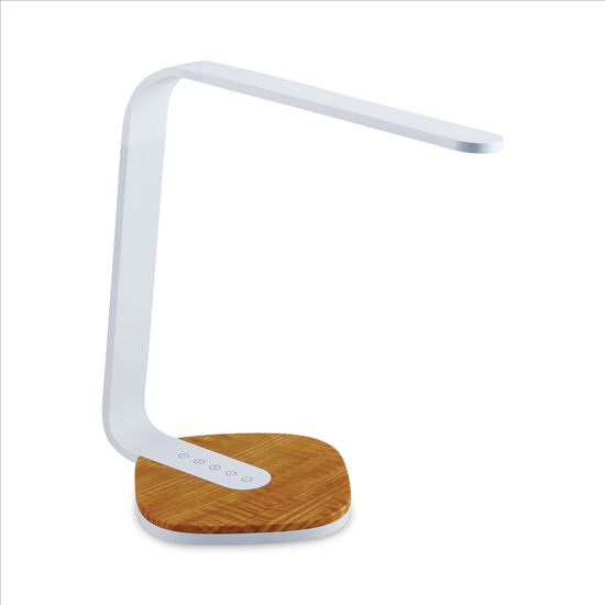 LED Desk Lamp, White/Wood1