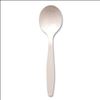 Individually Wrapped Mediumweight Cutlery, Soup Spoon, White, 1,000/Carton2