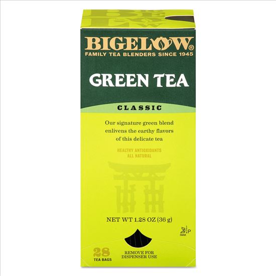 Single Flavor Tea, Green, 28 Bags/Box, 6 Boxes/Carton1