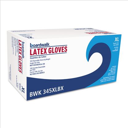 General-Purpose Latex Gloves, Natural, X-Large, Powder-Free, 4.4 mil, 100/Box1